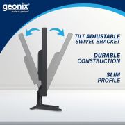 GEONIX PC Monitor (47 cm/18.5 Inch) | Resolution 1366 x 768 | Display Output-VGA & HDMI | LED Display | Power Consumption 21W (Max) | 3 Years Warranty