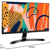 LG 22″ (55CM) 22MP68VQ Full HD IPS Monitor LCD (1920 X 1080 Pixels), 3 Side Borderless with VGA, HDMI, DVI, Audio Out Ports – 22MP68VQ (Black)