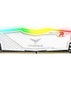 TeamGroup T-Force Delta RGB 8GB 3200MHz (3200MT/s) CL16 White DDR4 Desktop Gaming Memory, Metal Heatsink, ARGB Motherboard Sync, XMP 2.0, for Intel/AMD CPU, High Performance Low Latency RAM Module