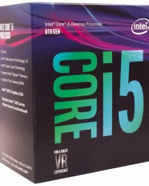 Intel Core i5-8400 8th Generation 2.8 GHz Upto 4 GHz LGA 1151 Socket 6 Cores 6 Threads 9 MB Smart Cache Laptop, Desktop Processor (White)