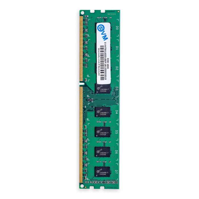 EVM 8GB DDR3 Desktop RAM 1600MHz Long-DIMM Memory – High-Speed Performance, Low Voltage Requirement – 10 Year Warranty (EVMT8G1600U86P)