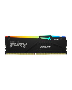 Kingston Fury Beast RGB 16GB 6000MT/s DDR5 CL40 DIMM Desktop Memory Single Module KF560C40BBA-16
