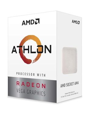 AMD Athlon 3000G with Radeon Vega 3 Graphics Dual Core 4 Threads 3.5GHz Unlocked Desktop Processor(YD3000C6FHBOX)