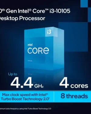 Intel i3-10105 4.4 GHz Upto 4.4 GHz LGA 1200 Socket 4 Cores 8 Threads Desktop Processor