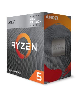AMD Ryzen 5 4600G Desktop Processor with Integrated Radeon Graphics 7 1900 MHz, 6 cores 12 Threads, Base Clock 3.7 GHz Up to 4.2 GHz, AM4 Socket, System Memory DDR4 Up to 3200 MT/s – 100-100000147BOX