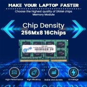 EVM 8GB DDR3 Laptop RAM 1600MHz So-DIMM Memory – High-Speed Performance, Low Voltage Requirement – 10 Year Warranty (EVMT8G1600S86P)