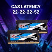 G.SKILL Ripjaws 8GB (1 * 8GB) DDR4 3200MHz CL22-22-22 1.20V SO-DIMM Laptop Memory RAM – F4-3200C22S-8GRS