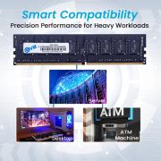 EVM 8GB DDR4 Desktop RAM 2666MHz – Update Your Desktop’s Performance – CL15 Latency – Compatible with Intel, AMD, and Mac Systems – 10 Years Warranty (EVMT8G2666U88P)