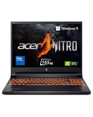 Acer Nitro V 16, Intel Core i5-14th Gen 14450HX Processor,RTX 4050-6 GB GDDR6,16GB512 GB,WUXGA IPS, 16.040.64cm, 165 Hz, Win 11 Home, Obsidian Black,2.5 kg, ANV16-71, Backlit kB, Gaming Laptop