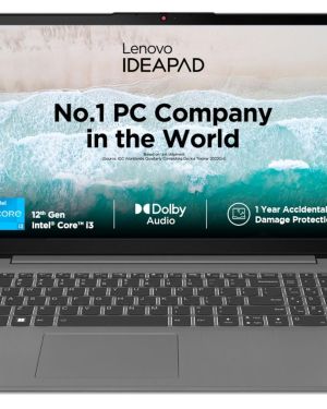 Lenovo IdeaPad Slim 3 Intel Core i3 12th Gen 15.6 inch (39.62cm) FHD Thin & Light Laptop (8GB512GB SSD Windows 11Office 20213months Game Pass Arctic Grey 1.63 Kg)