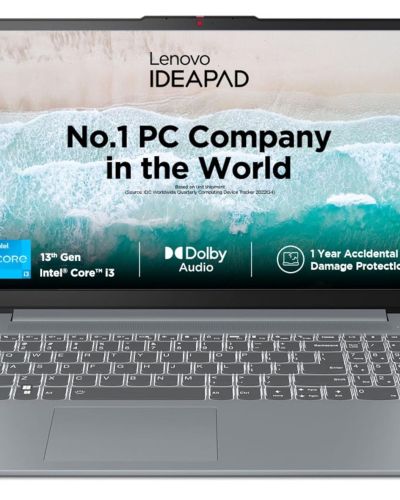 Lenovo IdeaPad Slim 3 13th Gen Intel Core i3-1315U 15.6 inch (39.6cm) FHD Laptop (8 GB RAM 512 GB SSD Windows 11 Office 2024 Alexa Built-in1Yr ADP Free 3 Month Game Pass Grey 1.6 Kg)