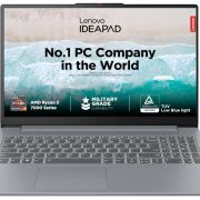 Lenovo IdeaPad Slim 3 AMD Ryzen 3 7320U 15.6 inch (39.6cm) FHD Laptop (8GB/512GB SSD/Windows 11/Office Home 2024/1Yr ADP Free/3 Month Game Pass/Grey/1.62Kg)