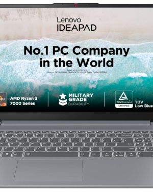 Lenovo IdeaPad Slim 3 AMD Ryzen 3 7320U 15.6 inch (39.6cm) FHD Laptop (8GB/512GB SSD/Windows 11/Office Home 2024/1Yr ADP Free/3 Month Game Pass/Grey/1.62Kg)