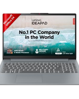 Lenovo IdeaPad Slim 3 Ryzen 5 5625U 15.6 (39.6cm) FHD Thin and Light Laptop (16GB RAM 512GB SSD Integrated AMD Radeon Graphics Windows 11 Office Home 2024 Grey 1.6 Kg)