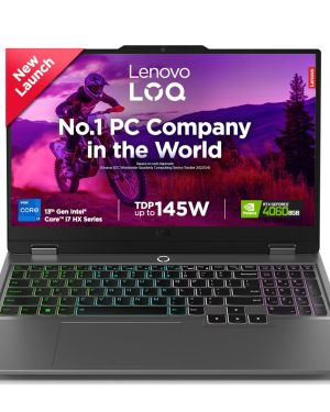 Lenovo LOQ 2024 13th Gen Core i7-13650HX NVIDIA RTX 4060 8GB (24 GB RAM 512 GB SSD 15.6 (39.6cm) Windows 11 Office Home 2024 100% sRGB 3 Mon. Game Pass Grey2.4 Kg),Gaming Laptop