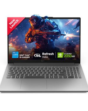 Lenovo LOQ 2024 12Th Gen Intel Core I5-12450HX | NVIDIA RTX 2050 4GB (12 GB RAM 512 GB SSD 15.6″ (39.6Cm) Windows 11 Office Home 2024 100% Srgb 3 Mon. Game Pass Grey 2.4 Kg),Gaming Laptop