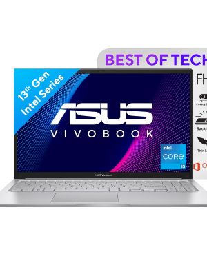 ASUS Vivobook 15, 13th Gen, Intel Core i5-1335U,Thin & Light (Intel Iris Xᵉ iGPU 16 GB RAM 512 GB SSDFHD 15.6 60Hz Backlit Keyboard 42 WHrs Windows 11 Office 2021 Cool Silver 1.70 kg) X1504VA-NJ540WS