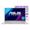 ASUS Vivobook 15, 13th Gen, Intel Core i5-1335U,Thin & Light (Intel Iris Xᵉ iGPU 16 GB RAM 512 GB SSDFHD 15.6 60Hz Backlit Keyboard 42 WHrs Windows 11 Office 2021 Cool Silver 1.70 kg) X1504VA-NJ540WS