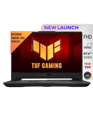 ASUS TUF Gaming A15, AMD Ryzen 7 7435HS, 15.6 FHD 169 144Hz 250 nits, Gaming Laptop (16 GB RAM 512 GB SSD NVIDIA GeForce RTX 2050 Win 11 Home 48 WHr Battery Graphite Black 2.30 Kg), FA566NFR-HN045WS
