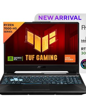 ASUS TUF Gaming A15, 15.6 FHD (1920 x 1080) 169, AMD Ryzen 7 7435HS Mobile Processor, Gaming Laptop (16 GB RAM 512 GB SSD Windows 11 Office Home 48 WHr Battery Graphite Black 2.3 Kg), FA566NCR-HN054WS