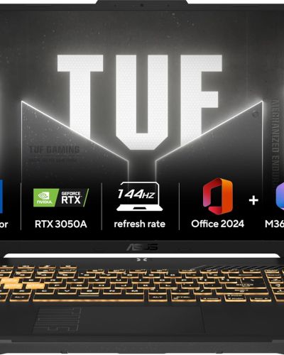 ASUS TUF Gaming F16, Intel Core 5 Processor 210H Gaming Laptop (NVIDIA RTX 3050A-4GB 65 W TGP 16GB 512 GB FHD+ 16″ 144Hz Windows 11 M365 Basic (1Year)* Office Home 2024 Mecha Gray 2.20 Kg) FX607VB-RL076WS