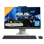ASUS AIO A3202, 21.45 FHD, Intel Celeron 7305, All-in-One PC (8 GB 512GB Windows 11 MS Office 365 Basic (1Year) Office 2024 Black 4.84 Kg), with Wireless Keyboard & Wireless Mouse, A3202WBA-BPB006WS