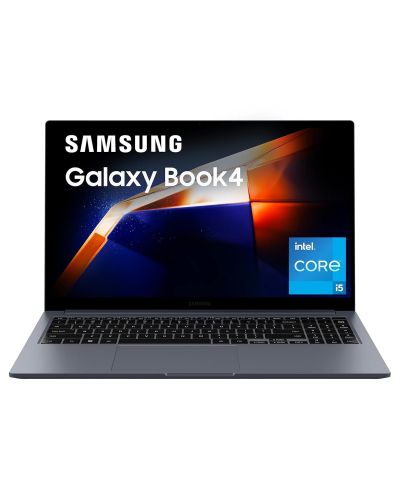 Samsung Galaxy Book4 (Gray, 16GB RAM, 512GB SSD) 15.6 Full HD Screen Intel Core i5 1335U Processor Windows 11 Home MS Office 2021 Fingerprint Reader Intel Iris XE Graphics RJ45 LAN Port