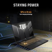 ASUS TUF Gaming F16, Intel Core 5 Processor 210H Gaming Laptop (NVIDIA RTX 3050A-4GB 65 W TGP 16GB 512 GB FHD+ 16″ 144Hz Windows 11 M365 Basic (1Year)* Office Home 2024 Mecha Gray 2.20 Kg) FX607VB-RL076WS