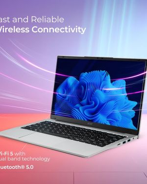 Acer Aspire 3 Laptop Intel Core Celeron N4500 Processor Laptop (8 GB LPDDR4X SDRAM/256 GB SSD/Win11 Home/38 WHR/HD Webcam) A324-45 with 35.56 cm (14″) HD Display, Pure Silver, 1.3 KG