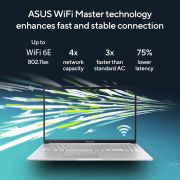 ASUS Vivobook 15, 13th Gen, Intel Core i5-13420H (Intel UHD iGPU16 GB RAM 512 GB SSD FHD 15.6 60Hz Backlit Keyboard Windows 11 M365 Basic (1Year) Office Home 2024 Cool Silver 1.70 kg) X1502VA-BQ835WS