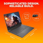 HP Victus, 13th Gen Intel Core i5-13420H, 6GB RTX 4050 (16GB DDR4, 512GB SSD) FHD, 144Hz, IPS, 15.639.6cm, Win11, Office21, Mica Silver,2.3kg, fa1319TX2701tx, Backlit, Enhanced Cooling Gaming Laptop