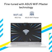 ASUS Vivobook Go 15 (2023), Intel Core i3-N305, 8 GB RAM, 512 GB SSD, FHD, 15.6 39.62 cm, Windows 11, MS Office 2021, Silver, 1.63 KG, E1504GA-NJ321WS, Integrated Graphics, Backlit KB, Thin & Light Laptop