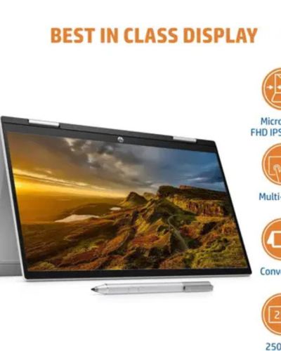 HP Pavilion Intel Core i3 11th Gen 1125G4 – (8 GB/512 GB SSD/Windows 11 Home) 14-dy0207TU Thin and Light Laptop (14 inch, Natural Silver, 1.52 kg, With MS Office)
