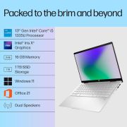 HP Pavilion x360, 13th Gen Intel Core i5-1335U (16GB DDR4, 1TB SSD) FHD, 14”35.6 cm, Touchscreen 2-in-1, Win 11, Office 21, Silver, 1.51 kg, ek1010TU1149tu, FPR, 5MP Camera, B&O, Backlit Laptop
