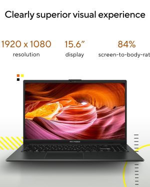 ASUS Vivobook Go 15, AMD Ryzen 5 7520U Thin & Light Laptop (AMD Radeon iGPU 16 GB RAM 512 GB SSD FHD 15.6 60Hz Windows 11 M365 Basic (1Year) Office Home 2024 Mixed Black 1.63 Kg) E1504FA-NJ5542WS