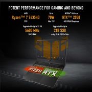 ASUS TUF Gaming A15, AMD Ryzen 7 7435HS, 15.6 FHD 169 144Hz 250 nits, Gaming Laptop (16 GB RAM 512 GB SSD NVIDIA GeForce RTX 2050 Win 11 Home 48 WHr Battery Graphite Black 2.30 Kg), FA566NFR-HN045WS