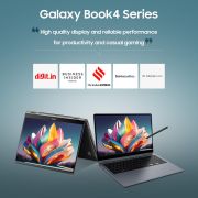 Samsung Galaxy Book4 (Silver, 16GB RAM, 512GB SSD) | 15.6″ Full HD Screen | Intel Core 7 150U Processor | Windows 11 Home | MS Office 2021 | Fingerprint Reader | Intel Iris XE Graphics | RJ45 LAN Port