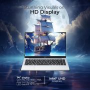 Acer Aspire 3, Intel Core Celeron N4500, 8GB LPDDR4X, 512GB SSD, HD, 1435.56cm, Windows 11 Home, Pure Silver, 1.3KG, A324-45, HD Webcam, 38 WHR Laptop