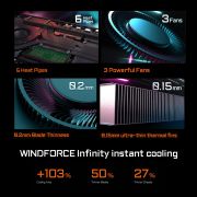 GIGABYTE Aorus 17 BSF-73IN654SH 13th Gen Windows 11 Home, Intel Core i7-13700H / NVIDIA Geforce RTX 4070/17.3 Inch 240Hz Thin Bezel Qhd/ DDR5 4800 8Gx2 / Gen4 1Tb Gaming Laptop