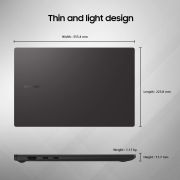 Samsung Galaxy Book2 Pro Intel 12th Gen i7 EvoTM 39.62cm (15.6) AMOLED Thin & Light Laptop (16 GB512 GB SSDWindows 11MS OfficeBacklit KBFingerprint SensorGraphite1.11Kg), NP950XED-KA1IN