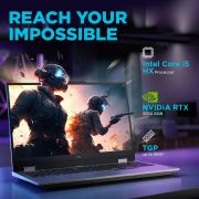 Lenovo Smartchoice LOQ, Intel Core i5-12450HX, 12th Gen, RTX 3050-6GB, 16GB RAM, 512GB SSD, FHD 144Hz 300Nits, 15.6″/39.6cm, Windows 11, MS Office 21, Grey, 2.4Kg, 83GS003UIN, Gaming Laptop