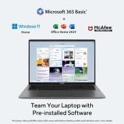 ASUS Vivobook S16, 13th Gen,Intel Core i5-13420H, Metallic Design Laptop (Intel UHD iGPU 16 GB RAM 512 GB SSD FHD+16 144Hz Windows 11 M365 Basic (1Year) Office Home 2024 Matte Gray 1.7 Kg) S3607VA-RP054WS