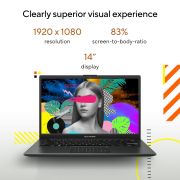 ASUS Vivobook Go 14, AMD Ryzen 5 7520U,Thin & Light (AMD Radeon iGPU 16GB RAM 512 GB SSD FHD 14 60 Hz 42 WHrs Windows 11 M365 Basic (1Year)* Office Home 2024 Cool Silver 1.38 kg) E1404FA-NK5541WS