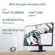 ASUS AiO V440, 13th Gen Intel Core i5-13420H, 23.8 FHD,100Hz, All-in-One PC(16 GB RAM 512 GB SSD Windows 11 Office 24 Retractable Camera with Wired Keyboard & Mouse M365 Basic (1Year)) V440VA-KBPC043WS