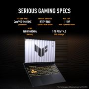 ASUS TUF F16, 14th Gen, Intel Core i7 14650HX, Gaming Laptop(RTX 5060-8GB115W TGP 16 GB 1 TB FHD+16 165Hz 90WHrs Windows 11 M365 Basic (1Year) Office Home 2024 Jaeger Gray 2.2 Kg) FX608JMR-RV049WS
