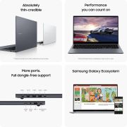 Samsung Galaxy Book4 Intel Core 3 100U Processor, (Slver, 8GB RAM, 512GB SSD), 15.6 Full HD Screen Light Laptop, Windows 11 Home, MSO, Back Lite, Fingerprint, Intel Iris XE Graphics