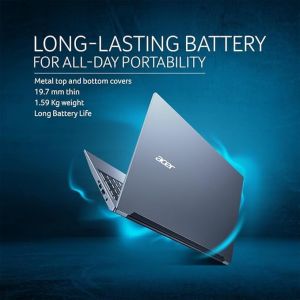 Acer Aspire Lite 13th Gen Intel Core i3-1305U Thin and Light Premium Laptop (Windows 11 Home8 GB RAM256 GB SSD36 WHR) AL15-53 with 39.62cm (15.6) Full HD Display, Metal Body, Steel Gray, 1.59 KG