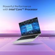Acer Aspire 3, Intel Core Celeron N4500, 8GB LPDDR4X, 512GB SSD, HD, 1435.56cm, Windows 11 Home, Pure Silver, 1.3KG, A324-45, HD Webcam, 38 WHR Laptop