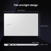 Samsung Galaxy Book2 Pro Intel 12th Gen i7 EvoTM 33.78cm (13.3) AMOLED Thin & Light Laptop (16 GB512 GB SSDWindows 11MS OfficeBacklit KBFingerprint SensorSilver0.87Kg), NP930XED-KB2IN