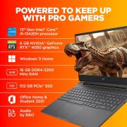 HP Victus, 13th Gen Intel Core i5-13420H, 6GB RTX 4050 (16GB DDR4, 512GB SSD) FHD, 144Hz, IPS, 15.639.6cm, Win11, Office21, Mica Silver,2.3kg, fa1319TX2701tx, Backlit, Enhanced Cooling Gaming Laptop